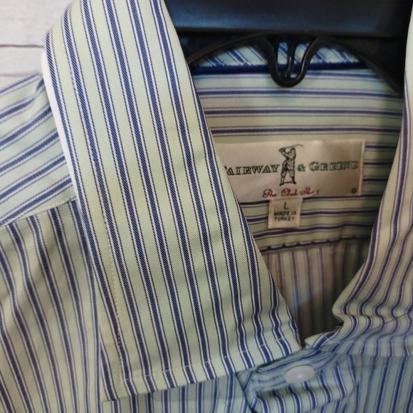 FAIRWAY & GREENE THE CLUB SHIRT MEN'S LARGE DRESS SHIRT - Picture 3 of 3